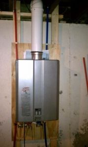 tankless water heater installation