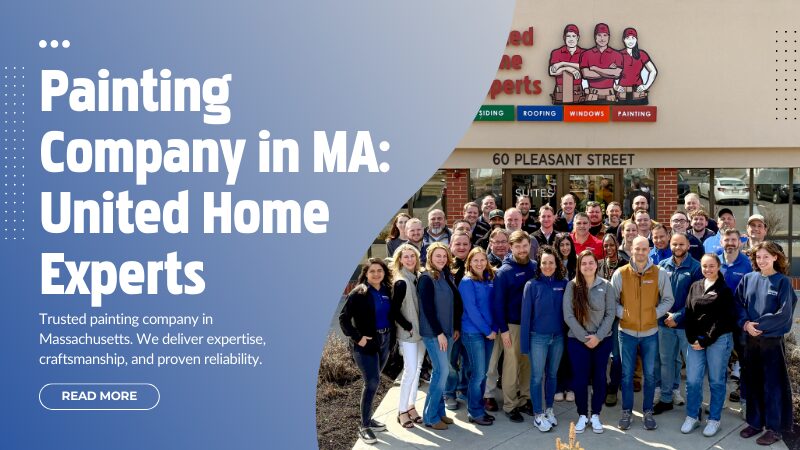 Massachusetts home exterior painted with Sherwin Williams paint and Marvin windows by United Home Experts