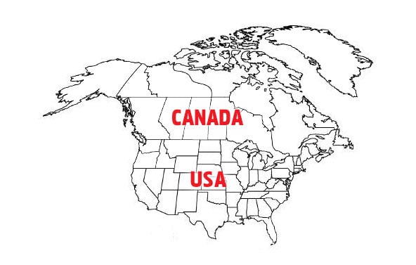 Wood North America Map