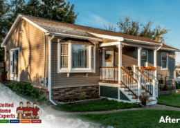 After - Everlast Composite Siding, Chestnut, GorillaPlank Siding System, United Home Experts, Gloucester, MA 01930