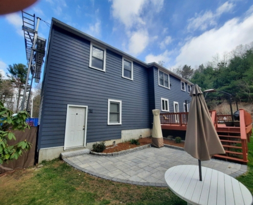 After, Back - Hopkinton, MA 01748, Siding Company, GorillaPlank Siding System, Storm Grey Everlast Composite Siding, Best Siding Contractor