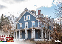 After-Everlast-Composite-Siding-Harbor-Blue-GorillaPlank®-Siding-System-United-Home-Experts-Portsmouth-NH-03801-1