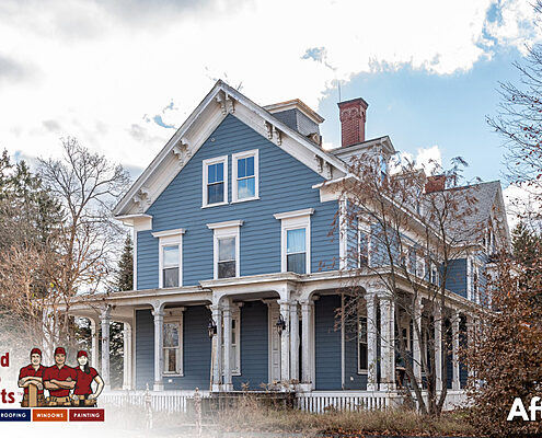 After-Everlast-Composite-Siding-Harbor-Blue-GorillaPlank®-Siding-System-United-Home-Experts-Portsmouth-NH-03801-1