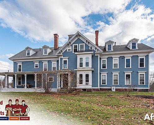 After - Everlast Composite Siding, Harbor Blue, GorillaPlank® Siding System, United Home Experts, Portsmouth, NH 03801 (6)