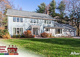 After - Provia Windows & Doors, Exterior Painting, Owens Corning Roofing, Velux Skylights, Southborough, MA 01772