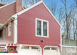 After - Everlast Composite Siding, Cabernet Red, GorillaPlank® Siding System, United Home Experts, Millbury, MA 01527 (2)