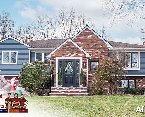 After - Everlast Composite Siding, Blue Spruce, Gorilla Plank® Siding System, United Home Experts, Norwood, MA 02062