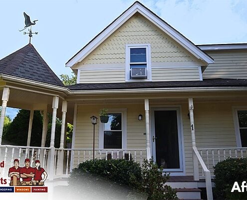 After - Everlast Composite Siding, Marvin Elevate Windows, United Home Experts, Hopkinton, MA 01748 (4)