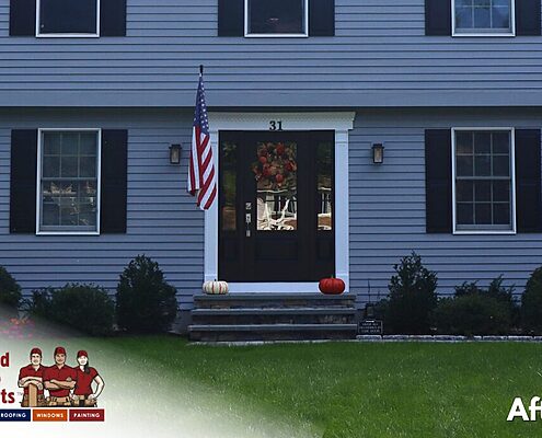 After - Sherwin Williams Paint, Provia Heritage Door, United Home Experts, Ashland, MA 01721 (4)