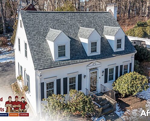 After - Leak-Proof Roof, Owens Corning Roof by United Home Experts, Estate Gray, Worcester, MA 01602