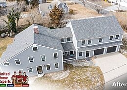 After - Everlast Composite Siding, 4.5_ Slate, GorillaPlank® Siding System, Dennis, MA 02638