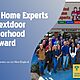 United Home Experts team celebrating their 2025 Nextdoor Neighborhood Fave Award for roofing, siding, windows, and doors in New England.