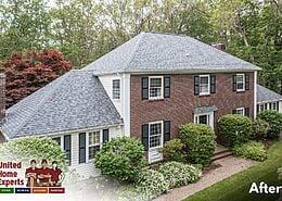 After – Asphalt Roof Replacement, Estate Gray, Owens Corning TruDefinition Duration Shingles, Leak-Proof Roof System®, Concord, MA 01742