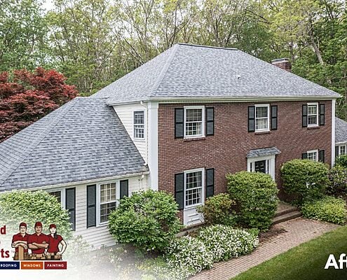 After – Asphalt Roof Replacement, Estate Gray, Owens Corning TruDefinition Duration Shingles, Leak-Proof Roof System®, Concord, MA 01742